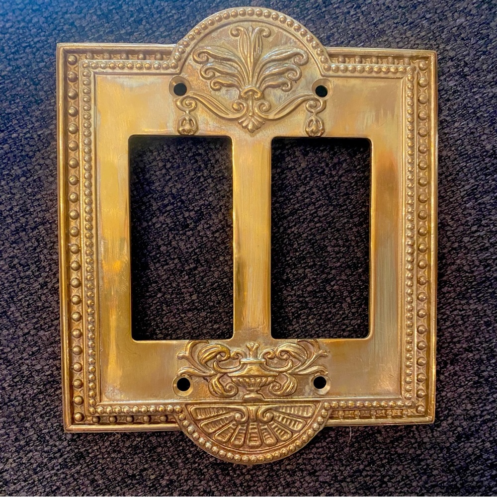 Brass light switch cover